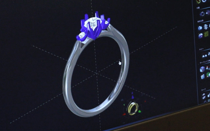 婚約指輪 3Dデータ制作