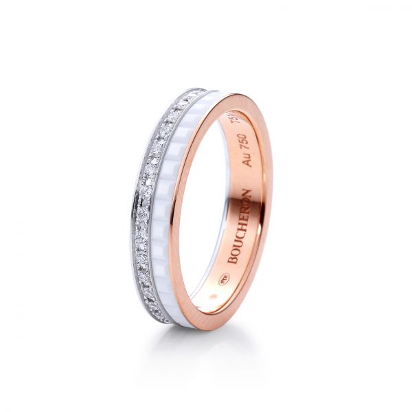 ブシュロン キャトル ホワイト ダイヤモンド リング